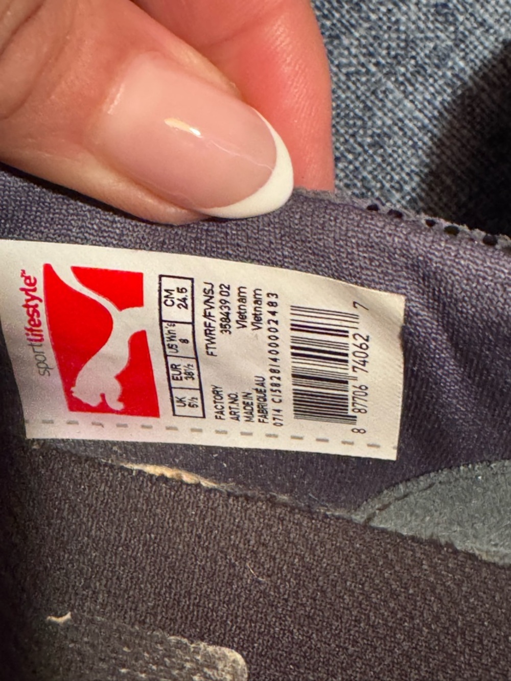 Puma Slip-On gray with White Soles - Picture 5 of 7